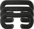 SATINIOR 4 Pack 11 mm PU Leather Foam Face Replacement Cover Pad, Memory Foam Compatible with HTC Vive Headset, Black