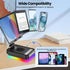 JTEMAN 360 Gifts for Men Women Phone Stand Bluetooth Speaker with Light and Charging Function, Rotating Phone Holder
