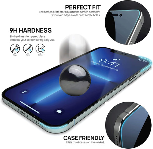 IceSword Anti Blue Light Screen Protector for iPhone 14 Plus/13 Pro Max (6.7") - 2022 Shatterproof 9H Tempered Glass,