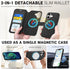 TUCCH 17 (6.3"), 360 3 17, Detachable Wallet Case for iPhone Wireless Charging, Adjustable Rotation Ring Stand, RFID