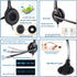VoiceJoy Monaural Headset with Noise Cancelling Microphone, Compatible with Plantronics QD Quick Disconnect Connector