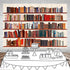 Yieldeer 8x6ft Bookshelf Photo Backdrop Books Library Tapestry Wall Hanging Bookcase Photography Background for Office