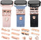 JR.DM 13 Pieces Rose Gold Watch Band Charms with 10-Pcs Decorative Rings & 3-Pcs Decoration, Compatible with Apple Watch