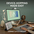 Logitech 2 M350s Pebble Mouse Slim Bluetooth Wireless Mouse, Portable, Lightweight, Customizable Button, Quiet Clicks