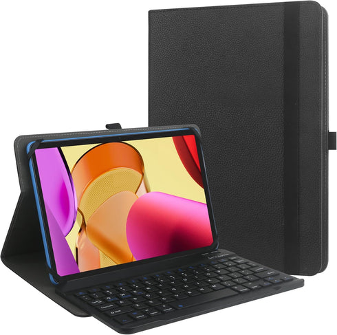 KuRoKo Universal Tablet Case with Keyboard, 9" to 11" Tablet Case with Removable Wireless Bluetooth Keyboard & Pen