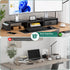 VERSASKY Dual Monitor Stand Riser, Adjustable Length & Swivel Angle Monitor Stand, Ergonomic Monitor Stand with Drawer