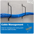 ICC 5" 25-Pack Plastic Cable Distribution D Ring, Non-Conductive Wall Cable Organizer, Cable Hanger & Wire Loop