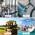 Portable Speaker Mount for Bike, Golf Cart, UTV, Boat Railing, TXEsign Metal Speaker Holder Strap Accessory