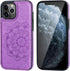Vaburs Compatible with iPhone 12 Pro Max Case Wallet with Card Holder, Embossed Mandala Pattern Flower PU Leather Cover
