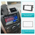 2009-2013 NuIth Double DIN Radio Installation Dash Kit W/Radio Wire Harness for Toyota Corolla, Aftermarket Radio Dash