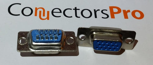 Pc Accessories 10 Pairs D-Sub HD15 High Density Solder Male and DB HD15 Female Connector 20-Pack (10 Male + 10 Female)