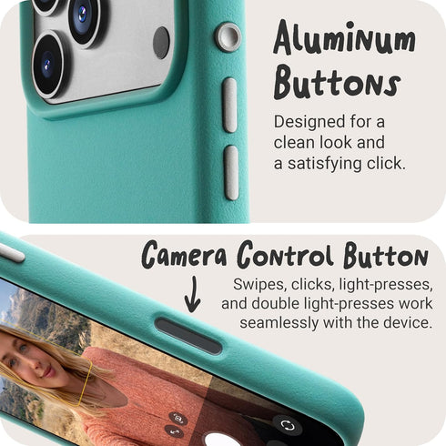 TineeOwl 17 Case for iPhone Pro Max MagSafe Compatible, Aluminum Buttons, Camera Control & Rounded Action Button, Slim