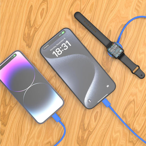 Apple Watch Charger Cable, USB C Magnetic Watch Charging Cable, 3 in 1 Apple iWatch Charging Cable 6 FT, Compatible