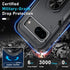 Shop Google Pixel 8a Case 2024: Heavy Duty Black Matte with Screen & Camera Lens Protectors, Rotatable Kickstand.