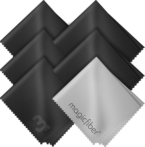 MagicFiber Microfiber Cleaning Cloth, 6 Pack - Premium for Glasses, Lens, Screens & More