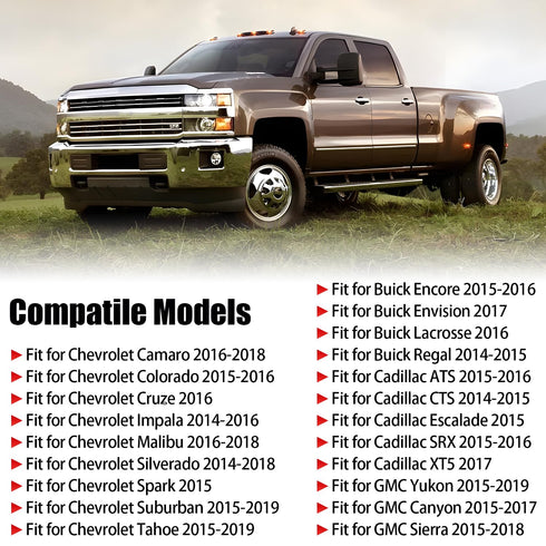 2014-2019, Backup Reverse Camera Wiring Harness Compatible with Buick Cadillac Chevy Silverado Suburban Tahoe Colorado