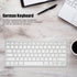 PUSOKEI Bluetooth Keyboard, Portable Slim Silent QWERTZ German Keyboard for iOS, Android, Windows (German Layout)