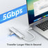 MOKiN USB C Hub HDMI Adapter, 7 in 1 Dongle with HDMI, SD/TF Card Reader, USB C Data Port, 100W PD for MacBook