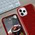 MATEPROX Compatible with iPhone 11 Pro Max Case, Bling Sparkle Cute Girls Women Protective Case (Red)