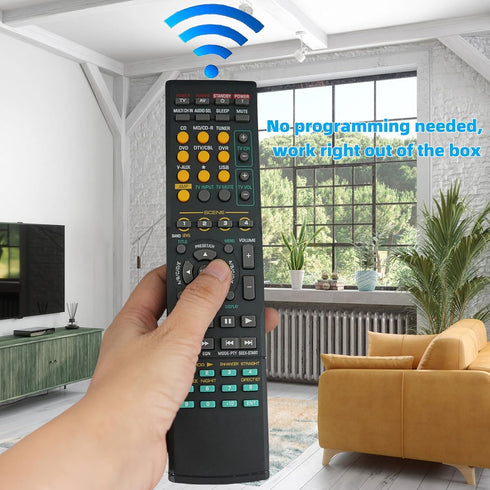 Remote Control for Yamaha AV Receiver RX-V563 HTR-6140 WJ40940EX YHT280 YHT-391 RAV310 RX-V1900 HTR6130