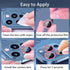 iPhone 14 Pro & Pro Max Camera Lens Protector - 3+1 Glitter Bling, Tempered Glass, Metal Ring, Case Friendly (Pink)