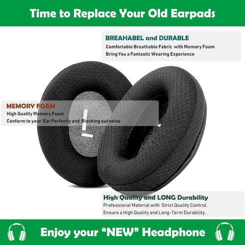 Breathable Replacement Earpads Cushions, Compatible with Cooler Master MH630 MH650 Gaming Headsets, Foam Ear Pads