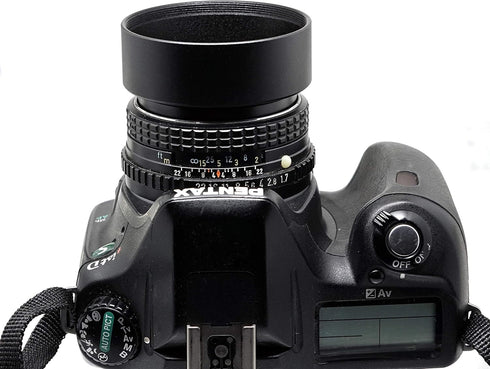 Fotasy Metal 55mm Lens Hood, 55mm Hood Shade, Compatible with Standard Prime Lens with 55mm Filter Thread, Screw-in