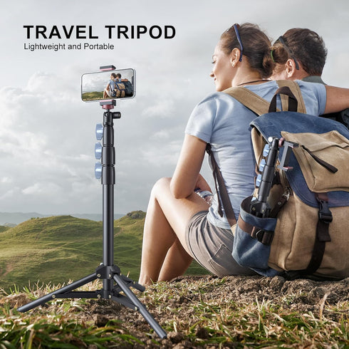LINCO 52", Selfie Stick & Tripod , Integrated, Heavy Duty, Lightweight, Bluetooth Remote for Apple & Android Devices
