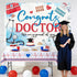 JIFORUI 4x6ft Graduation Congrats Doctor Banner Party Decorations, Medical Graduation Party Supplies, MD Nursing School