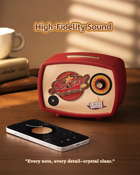 Retro Western Bluetooth Speaker, Portable Wireless with HD Sound, 15H Playtime & Night Light
