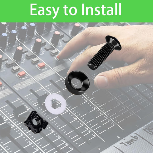 ZCLGOOD 50PCS M6 16mm Set, x Rack Mount Cage Nuts, Screws & Nylon Washers Black Carbon Steel Hardware Kit for Server