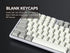 Ranked Blank Premium Keycap Set | 1.4 mm Thick PBT | Cherry Profile for Mechanical Keyboard (9009, 139 Keys)