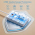 HUNIAN 5 8 6 (1 Power Strip with USB, Flat Plug Extension Cord Surge Protector Ft, Power Strip with Widely Spaced