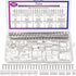Taiss 560PCS 2.54mm JST-XH Connector Kit, 2/3/4/5/6 Pin Housing Female and Male Adapter Cable Connectors