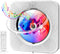 Wall CD Player with Speakers, ROADOM Bluetooth CD Player for Home, Hi-Fi Stereo Sound, Remote Control, White