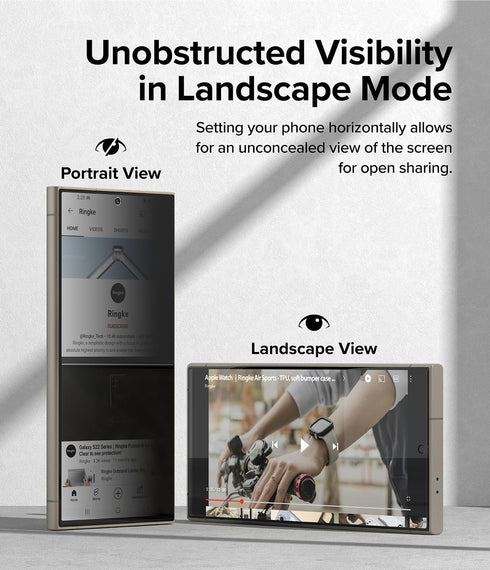 Shop Ringke Easy Slide Privacy Tempered Glass for Samsung Galaxy S24 Ultra. Anti-Spy, case-friendly, easy install - 2