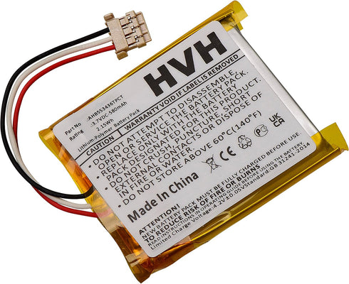 HVH Battery Replacement for ADT AHB553436TPCT, DBC835, DBC835-V2, Wireless HD Doorbell Camera 580mAh