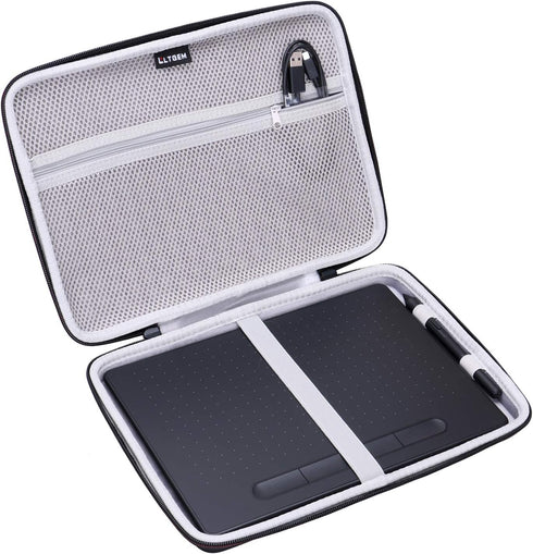 LTGEM Tablet Case for Wacom Intuos Medium Bluetooth Graphics Drawing Tablet Model # CTL6100, Hard Protective Case