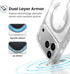 Speck 17 GEMSHELL Grip +MS Case for iPhone Pro Max - Clear/Clear | Slim Protective Grip | Drop Protection | MagSafe
