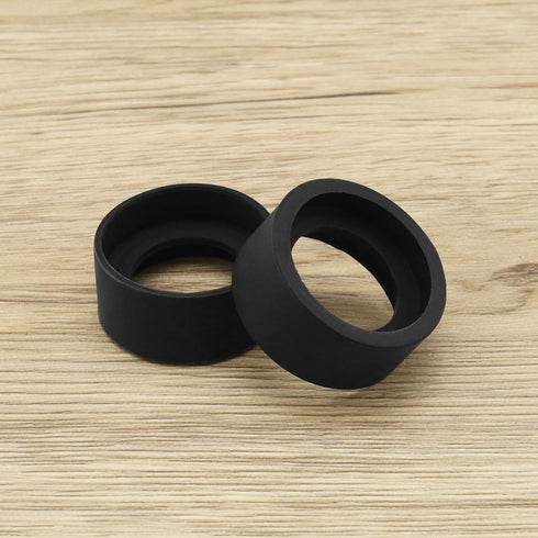 4Pcs 2 Pair Eyepiece Cover for Stereo Microscope, 32-36mm Soft Rubber Eye Cups Guard Cups, Flat Angle Accessory