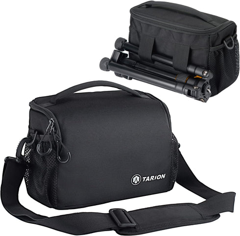 TARION Compact Camera Messenger Bag - 4L Small DSLR Crossbody Sling Case