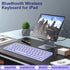 Ultra-Slim Bluetooth Keyboard, Wireless, Compatible with iPad 10th/10.2(9th/8th/7th Gen), Light Purple