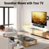ELIVED 6.5" 17.7" 15 Lbs, YD5011 Soundbar Mount Under TV, Sound Bar TV Mounting Bracket with Holders Swivel to fit