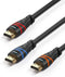 BlueRigger 4K HDMI Cable 6FT- 3 Pack, (8K 60Hz HDR, HDCP 2.3,