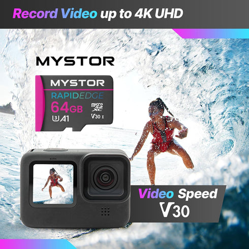 Mystor 8, 10, 7, 11 10 A1 (64GB Micro SD Card Amazon Fire Tablet Memory Card for Amazon Fire Kids Tablet HD Max Micro