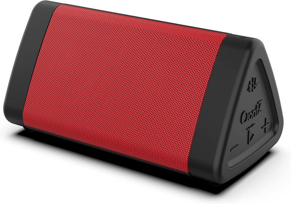 OontZ Angle 3 Portable Bluetooth Speaker, Wireless 5.0, 10 Watts, Crystal Clear Stereo Sound, IPX5 Water Resistant, Red