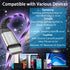 USB C to USB C Fast Charging Cable 6ft 60W 3A with LED Light Up Charger for Samsung Galaxy S23/S22/S21/S20/MacBook Pro