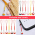 12 Pcs Lucky Cat Keychain Phone Charms, Fengshui Fortune Japanese Beckoning Cat Maneki Neko Pendant for Good Health
