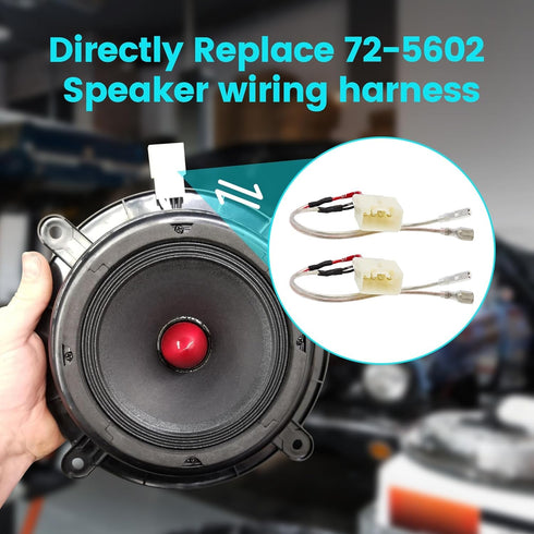 Replacement Speaker Spacer Adapter 82-7501 with Wiring Harness 72-5602 for Mazda 3 6 CX-5 CX-9 2013-2020