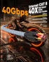 8 50 40Gbps 2000Mhz, RJ45 Snowkids Cat Ethernet Cable FT, Braided Heavy Duty High Speed Internet/LAN/Network Cable